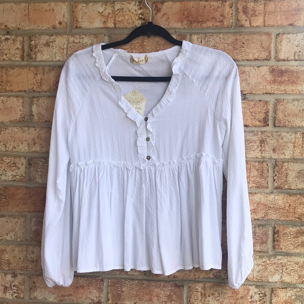 Altard’s State RUFFLE AND EMPIRE SILHOUETTE top s - Picture 2 of 6